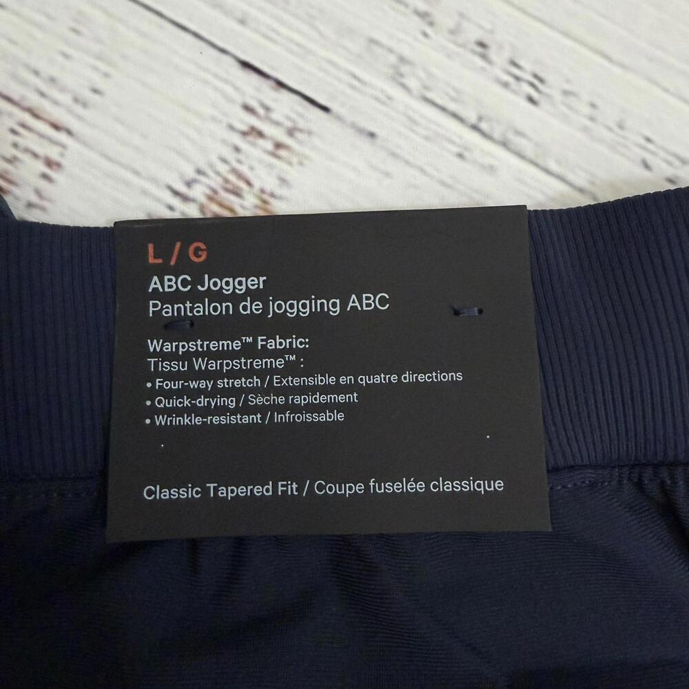 NWT Lululemon Men's ABC Jogger Pants True Navy Size L - Picture 6 of 6